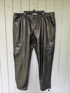 ASOS Faux Leather Black Pant 38
